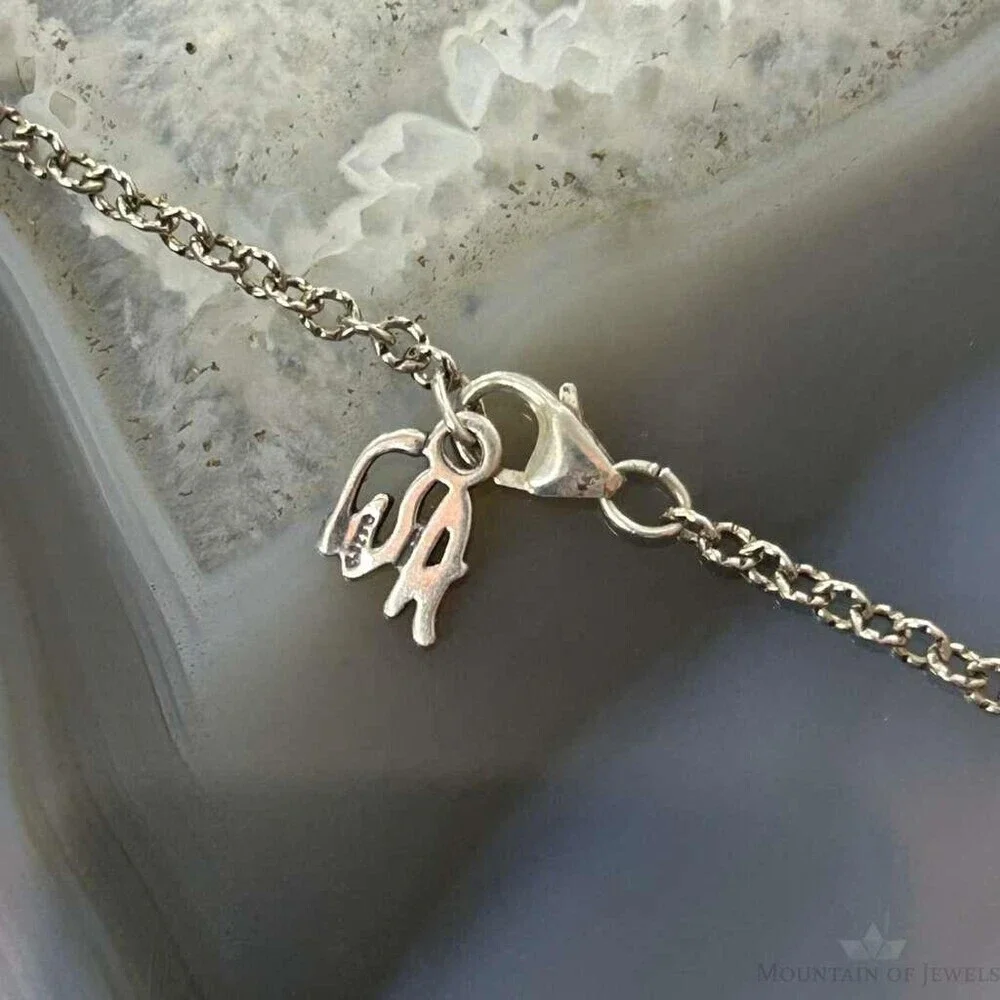 Carolyn Pollack Sterling Silver Turquoise Decorated 18